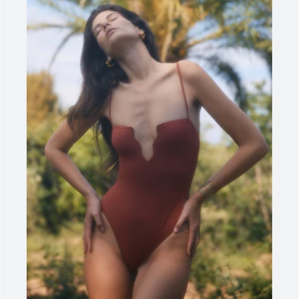FISCH Light Brown Regatta One Piece Bathing Suit - Picture 2 of 5